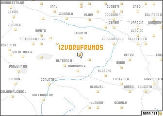 map of Izvoru Frumos