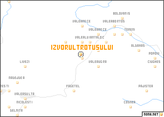 map of Izvorul Trotuşului