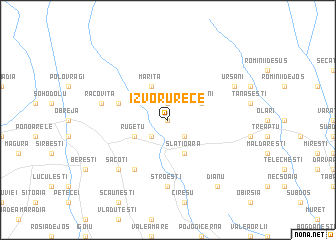 map of Izvoru Rece