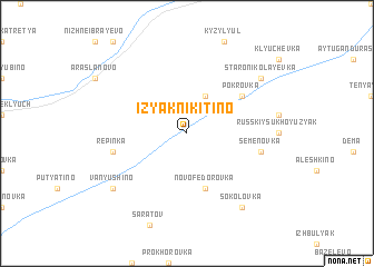 map of Izyak-Nikitino