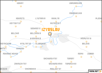 map of Izyaslav