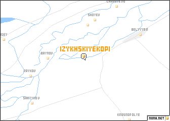 map of Izykhskiye Kopi