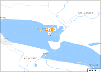 map of Izyuk