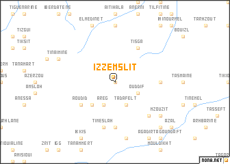 map of Izzemslit