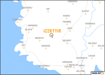 map of İzzettin