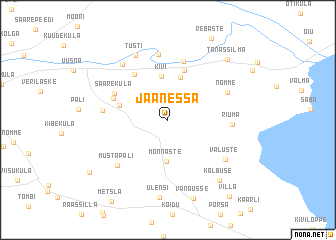 map of Jaanessa