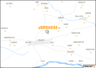 map of Jaanikese