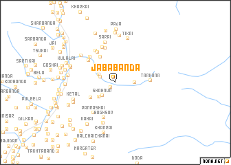 map of Jaba Bānda