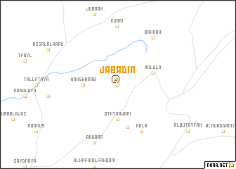 map of Jab‘ādīn