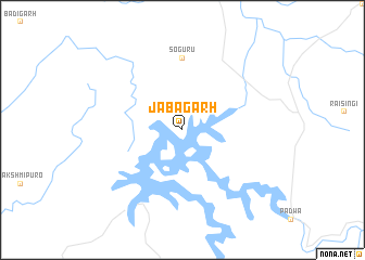map of Jabāgarh