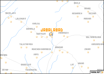 map of Jabalābād