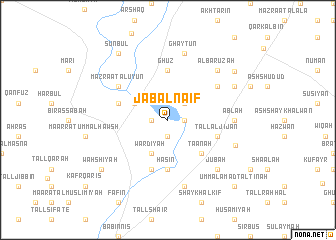 map of Jabal Nāʼif