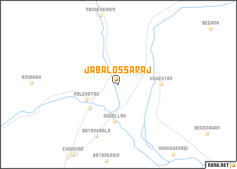 map of Jabal os Sarāj