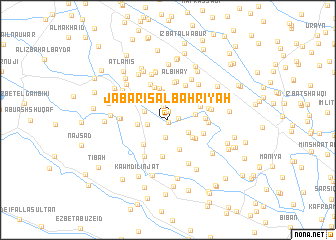 map of Jabāris al Baḩrīyah