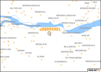 map of Jabār Khel