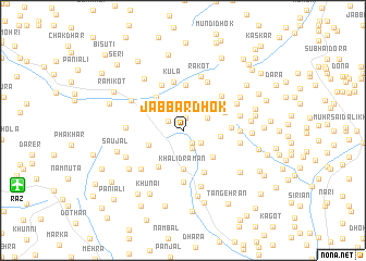 map of Jabbār Dhok