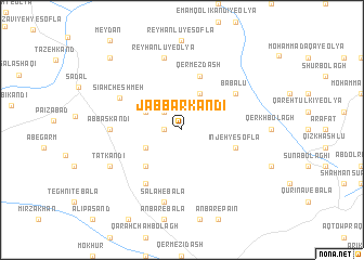map of Jabbār Kandī