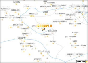 map of Jabbārlū