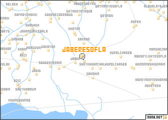 map of Jāber-e Soflá