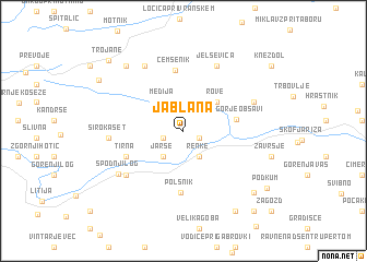 map of Jablana