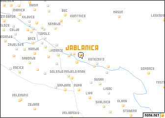 map of Jablanica