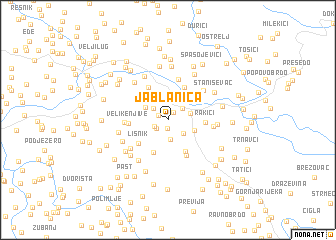 map of Jablanica