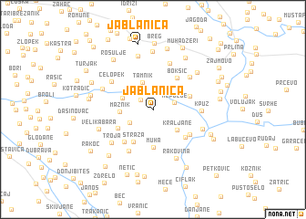 map of Jablanica