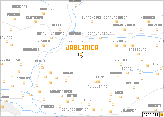 map of Jablanica