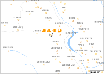 map of Jablanica