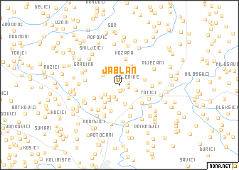 map of Jablan