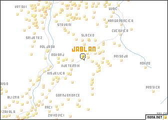 map of Jablan