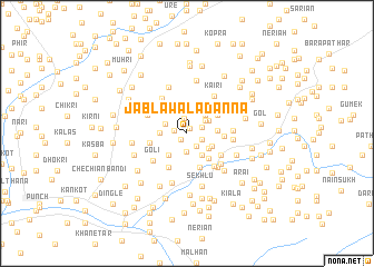 map of Jablawāla Danna