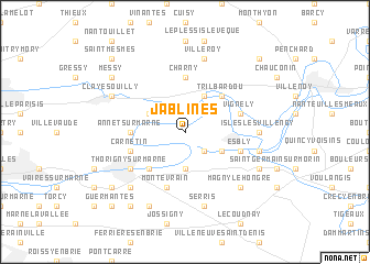 map of Jablines