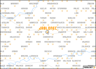 map of Jablonec