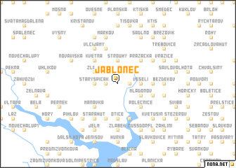 map of Jablonec