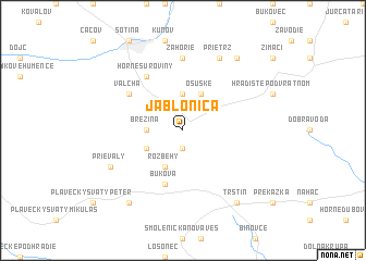 map of Jablonica