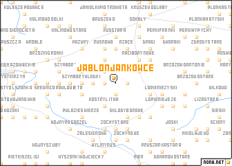 map of Jabłoń Jankowce