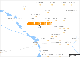 map of Jabłonka Stara