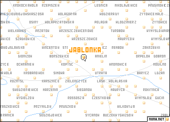 map of Jabłonka