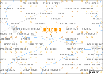 map of Jabłonka