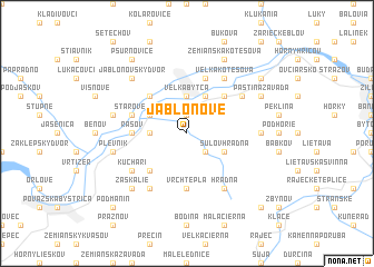 map of Jablonové