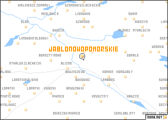 map of Jabłonowo Pomorskie