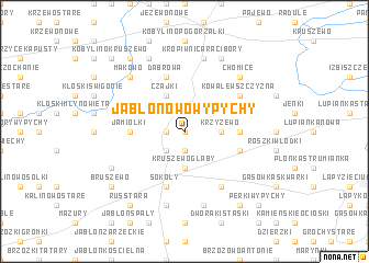 map of Jabłonowo Wypychy