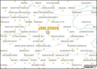 map of Jabłonowo