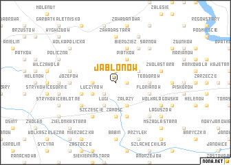 map of Jabłonów
