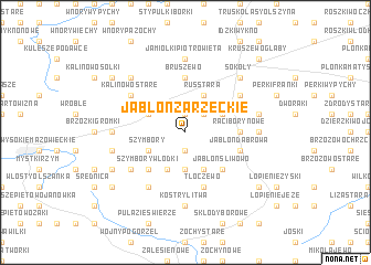 map of Jabłoń Zarzeckie