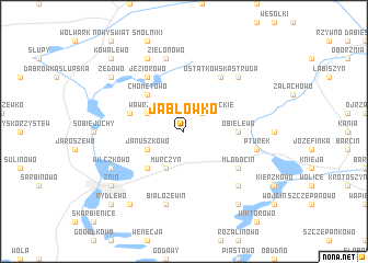 map of Jabłówko