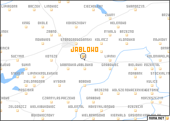 map of Jabłowo