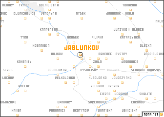 map of Jablunkov