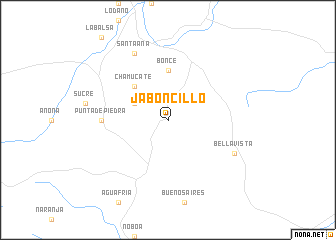 map of Jaboncillo